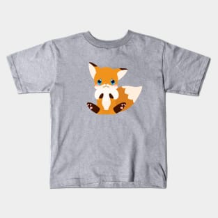 Shy Little Red Fox Kids T-Shirt